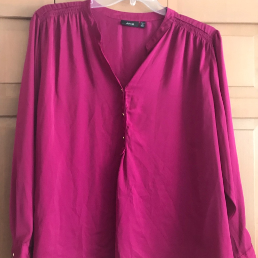 Fuschia Silky Blouse